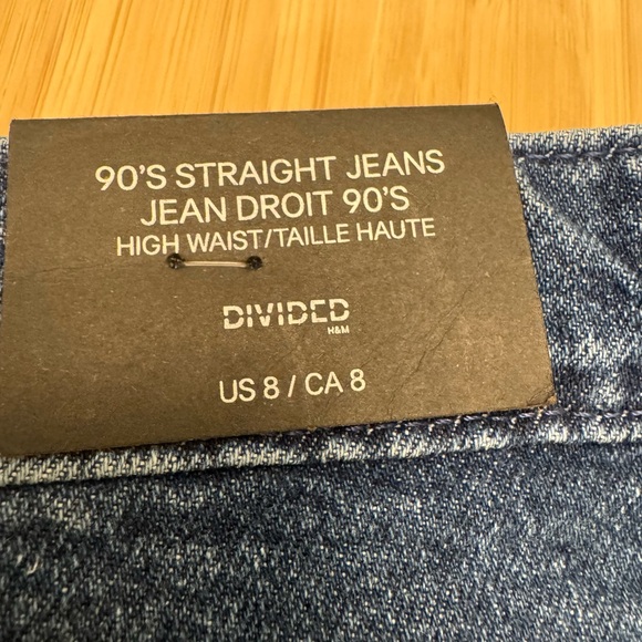 Divided Women's High Rise Patchwork Jeans Sz 8 NWT - Picture 6 of 11